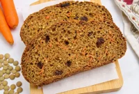 Guilt Free Carrot Cake Lentil Bread High Protein Vegan Grain Free