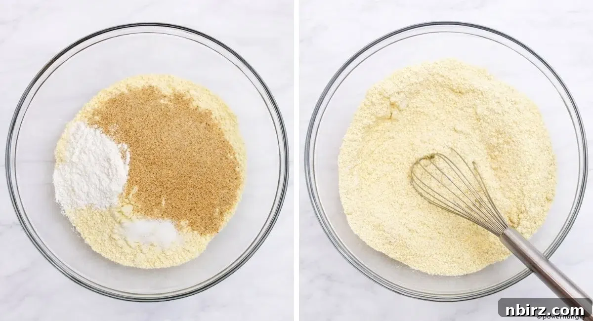 dry ingredients for millet tofu bread