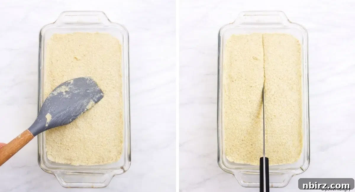 high protein millet bread in a pan