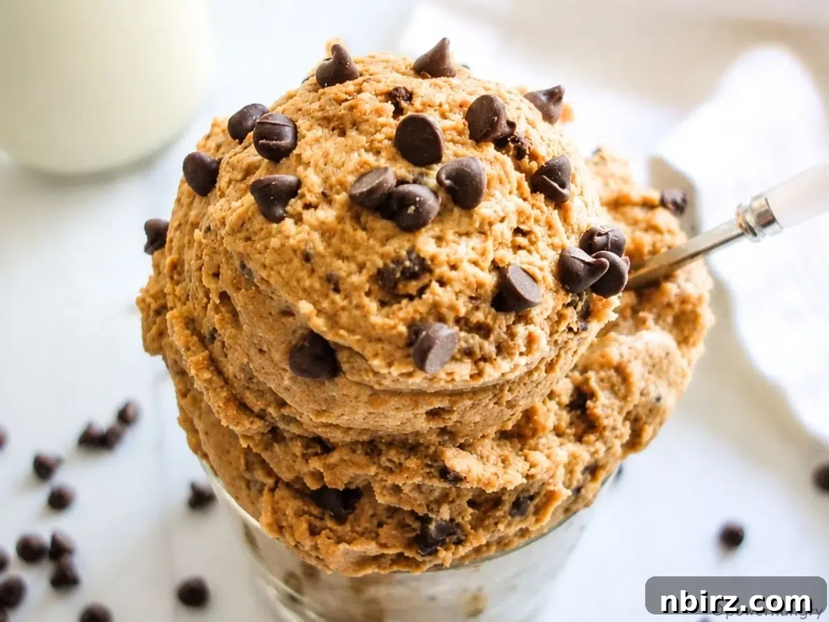 Protein-Packed Lentil Cookie Dough Recipe 6 close-up of high-protein lentil cookie dough