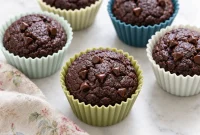 Oil-Free Vegan Chocolate Buckwheat Muffins