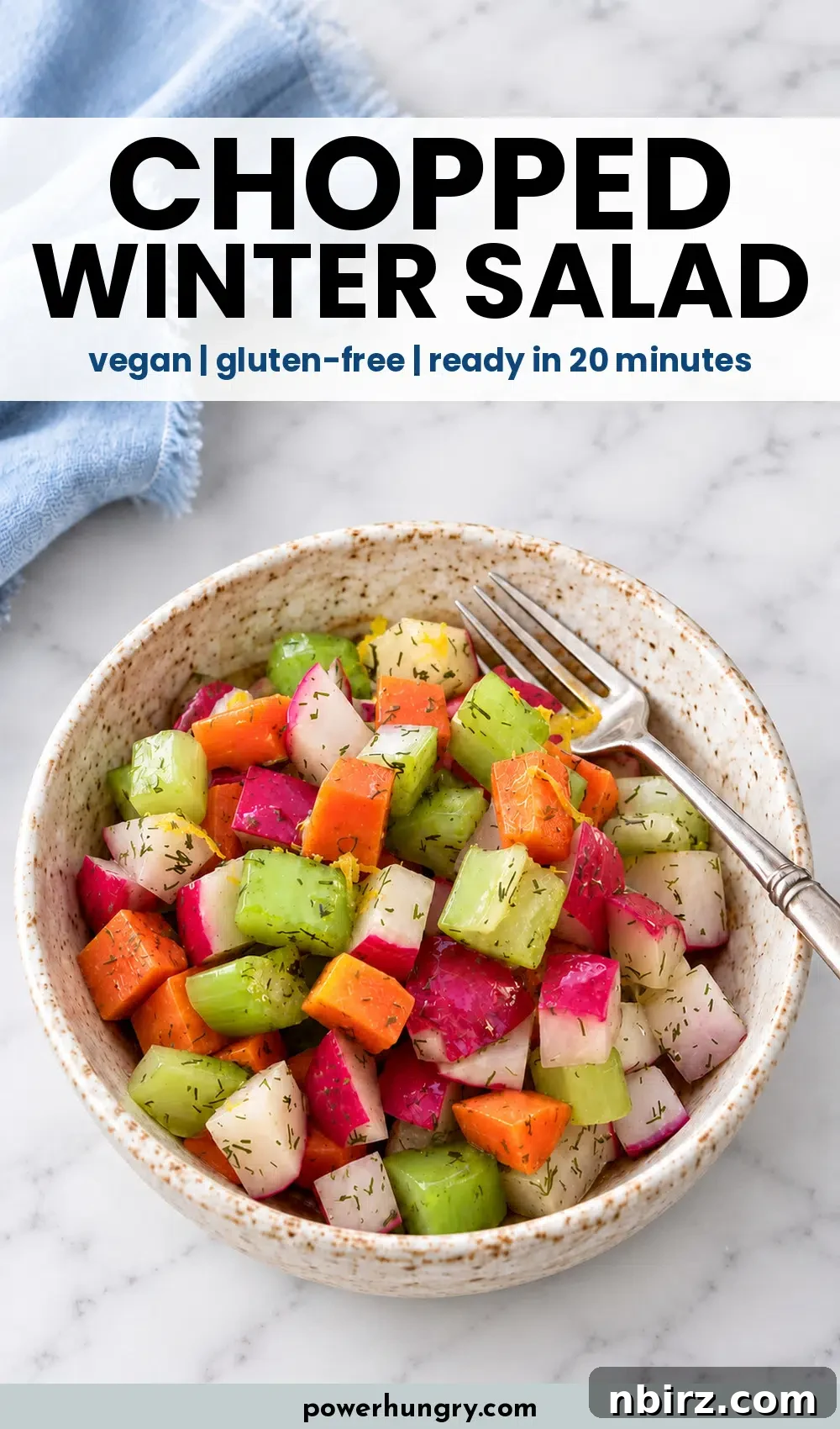 Chopped Winter Salad with Roasted Squash and Pomegranate 4 chopped winter salad pinterest pin